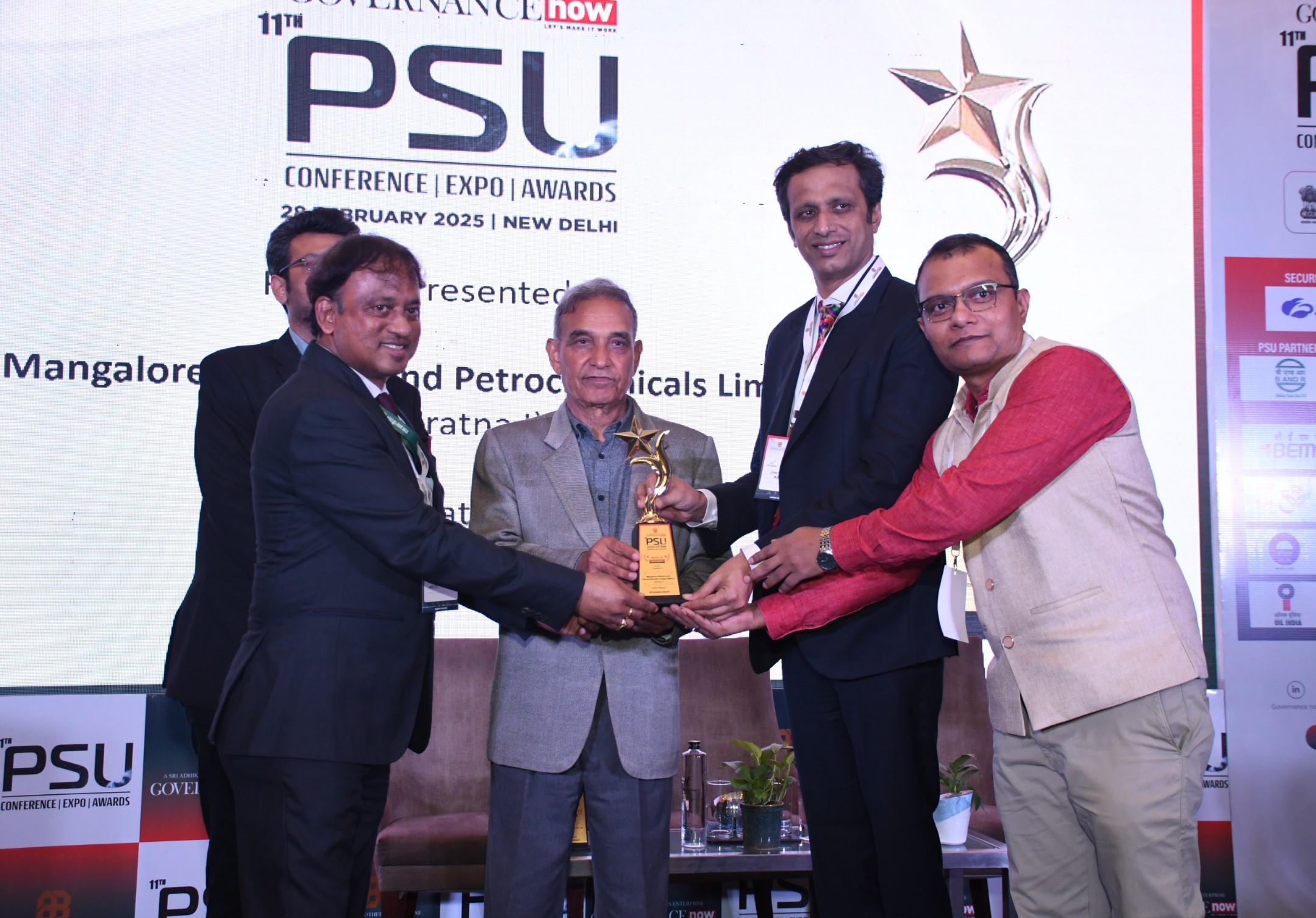 MRPL Honored with Prestigious Governance Now 11th PSU Awards